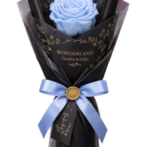 [Wonderland] Single Baby Blue Rose Bouquet