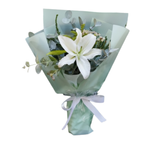 WGG] Peace Lily Focal Bouquet
