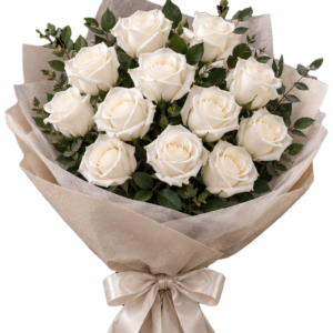 [Wonderland] White Rose Bouquet